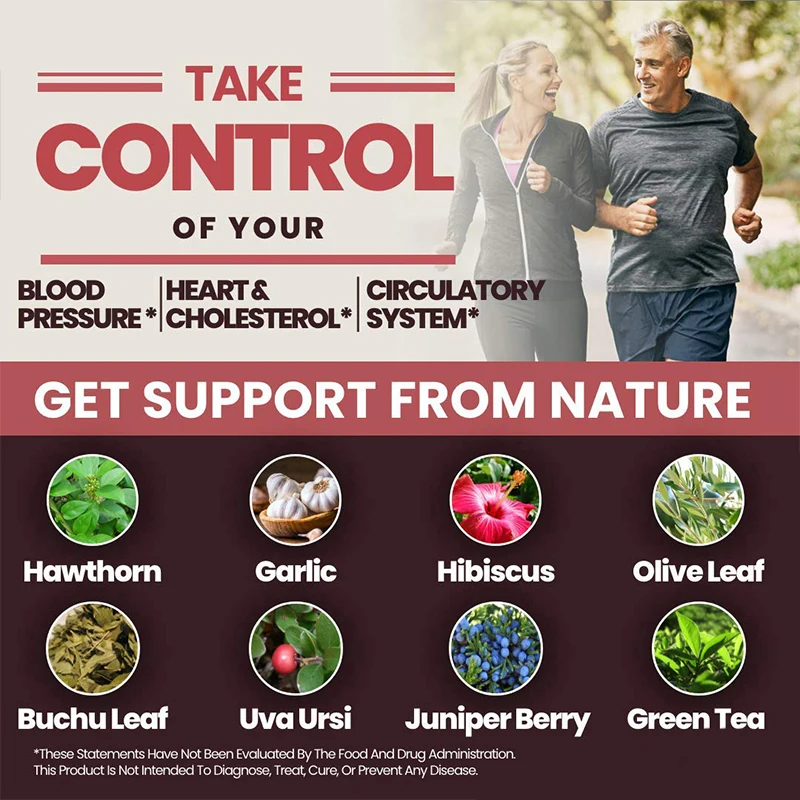 4-in-1 Blood Pressure & Bone Health Supplement – Calcium, Vitamin D3 + K2, Heart & Circulation Support for Men & Women