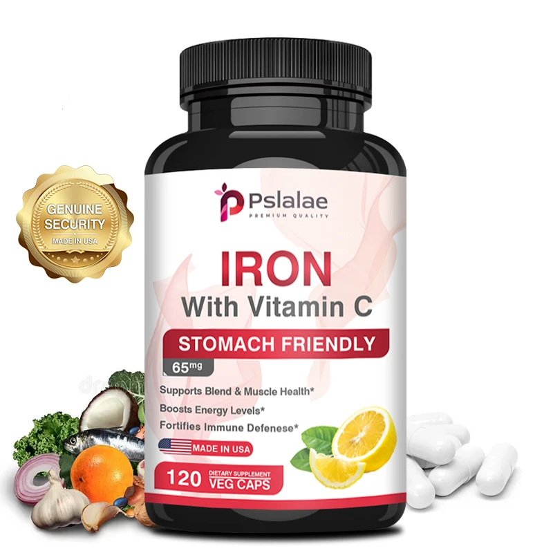 4-in-1 Calcium Supplement for Women & Men – Bone & Heart Health Support with Vitamin D3, K2 & Iron, Boosts Immunity & Energy