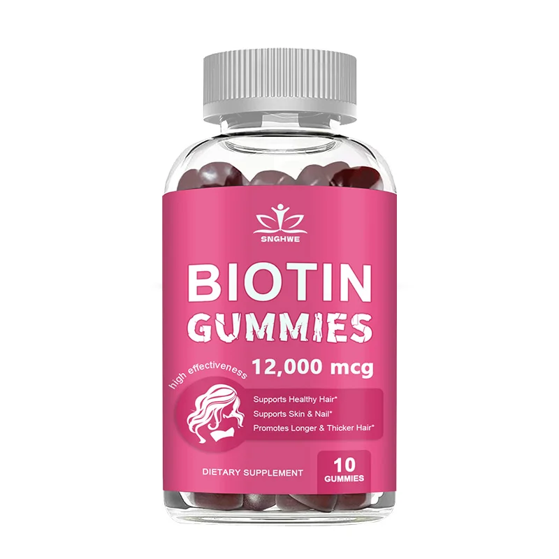 4-in-1 Collagen + Biotin Gummies for Women & Men – Hair, Skin, Nail & Joint Support with Vitamin C & E | Delicious Strawberry Flavor