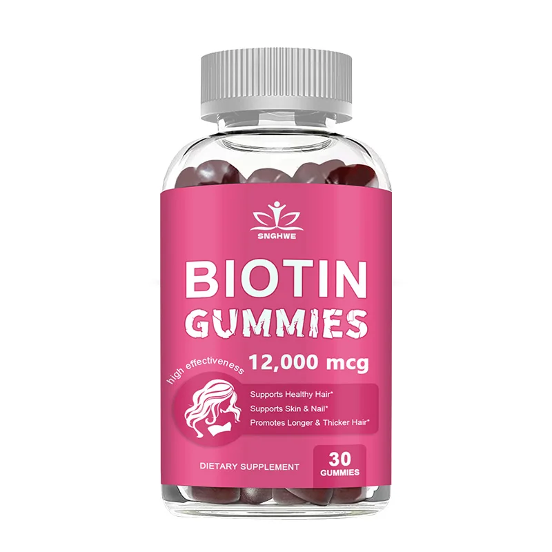 4-in-1 Collagen + Biotin Gummies for Women & Men – Hair, Skin, Nail & Joint Support with Vitamin C & E | Delicious Strawberry Flavor