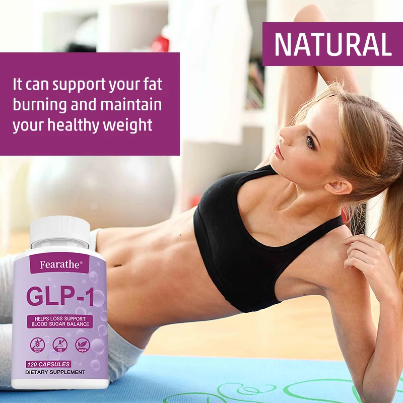 4-in-1 GLP-1 Metabolism & Blood Sugar Support Supplement with Berberine, Green Tea Extract, Chromium & Gymnema — Supports Weight Management, Energy, and Sugar Balance — 120 Capsules