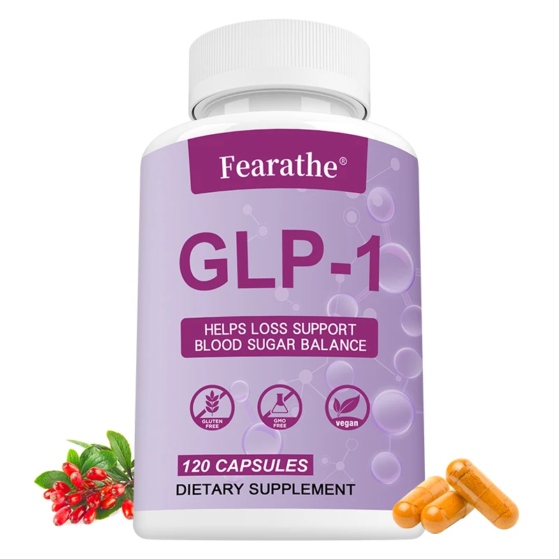 4-in-1 GLP-1 Metabolism & Blood Sugar Support Supplement with Berberine, Green Tea Extract, Chromium & Gymnema — Supports Weight Management, Energy, and Sugar Balance — 120 Capsules