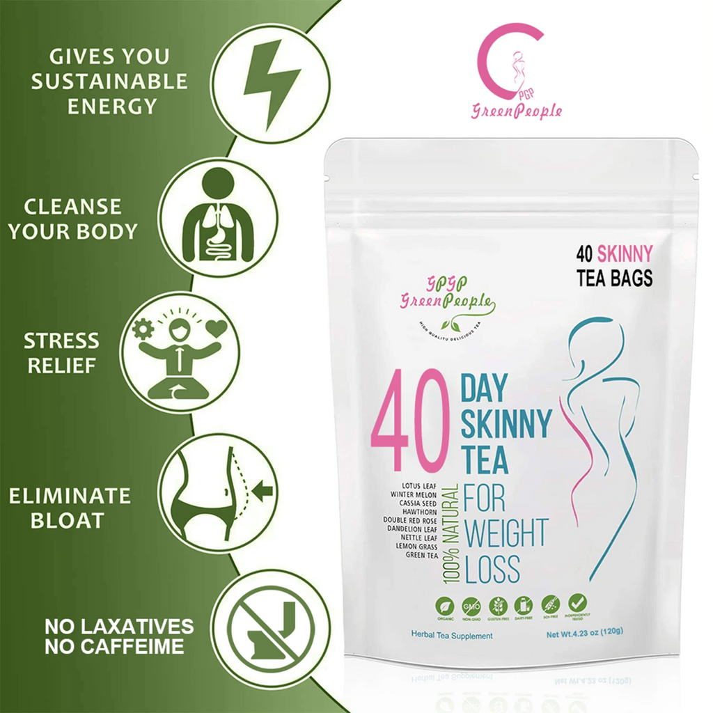 4-in-1 Herbal Detox Supplement – 40-Day Natural Weight Loss Cleanse, Caffeine-Free, Non-GMO, Gut & Metabolism Support