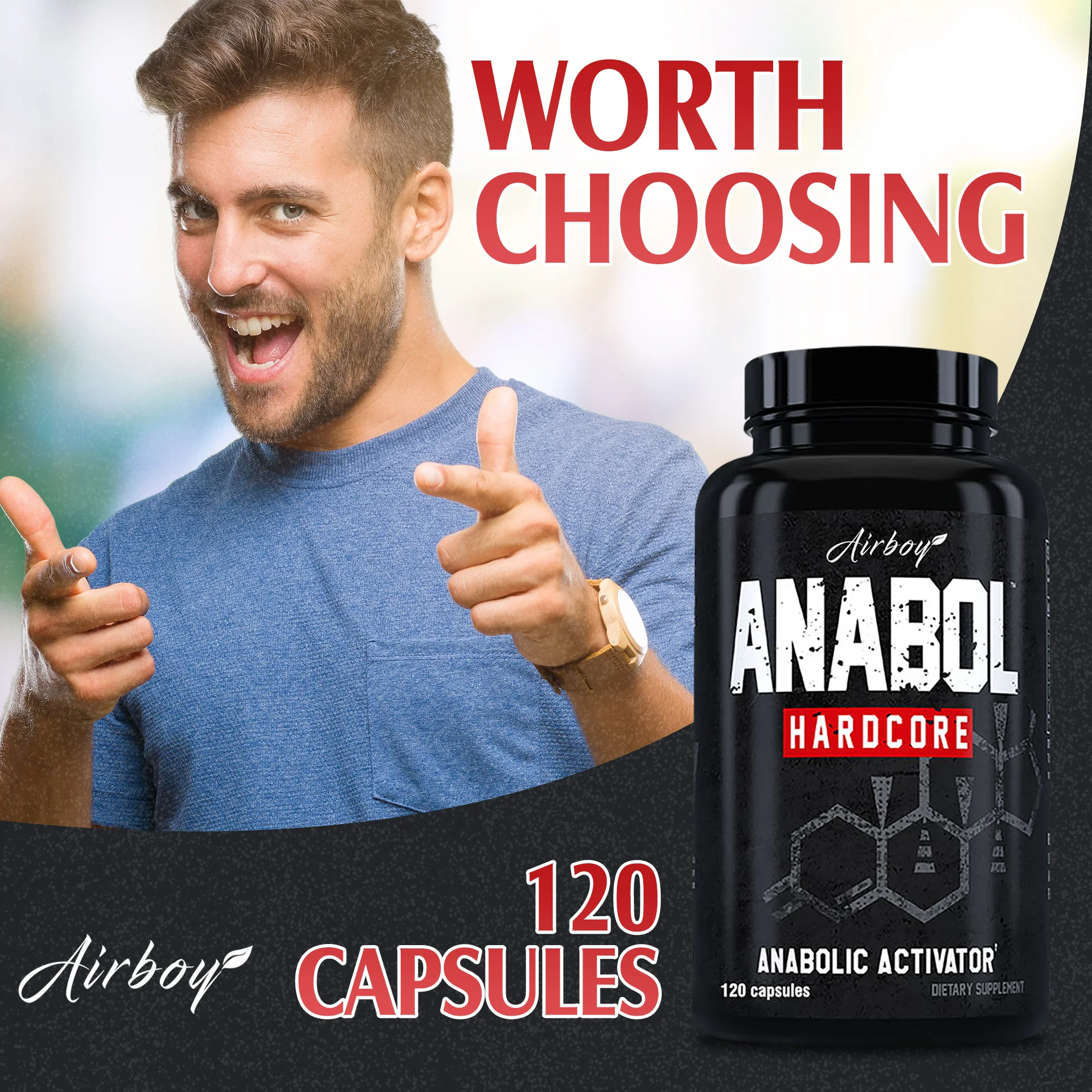 Anabol Hardcore Muscle Builder – 120 Capsules