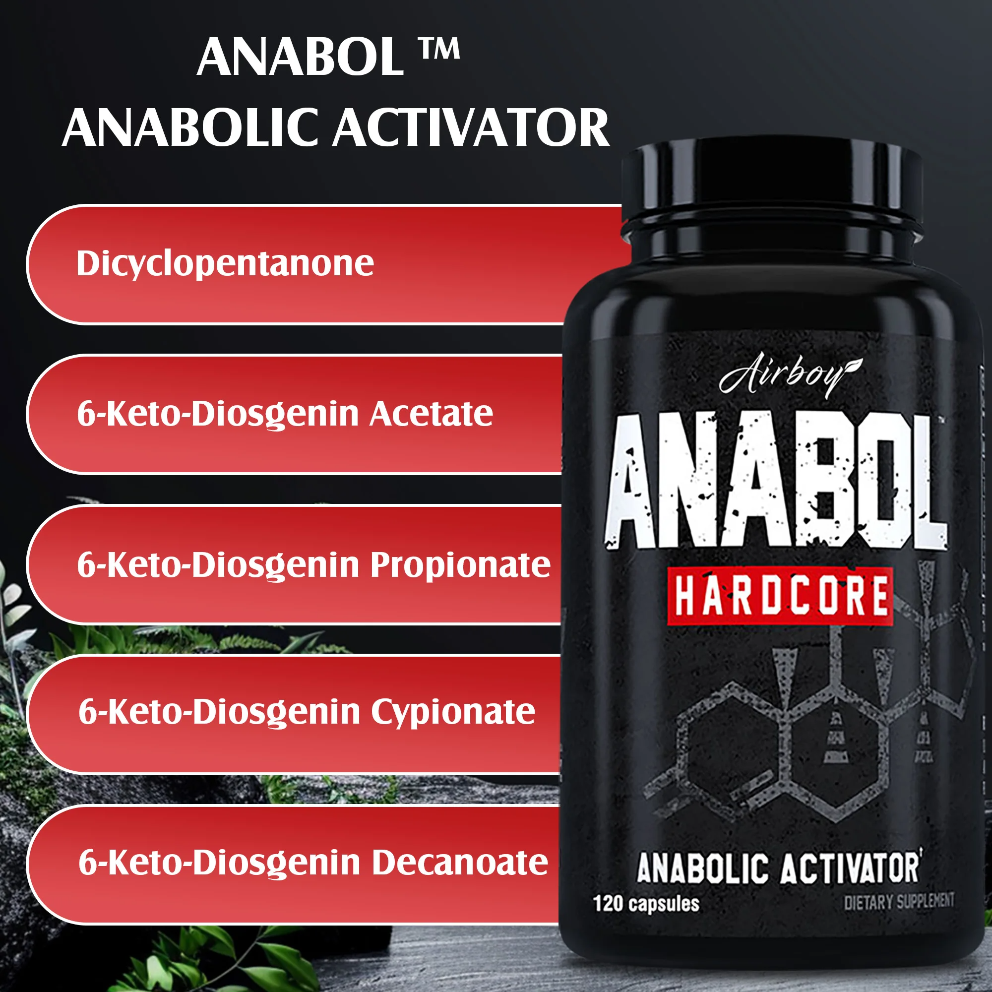 Anabol Hardcore Muscle Builder – 120 Capsules