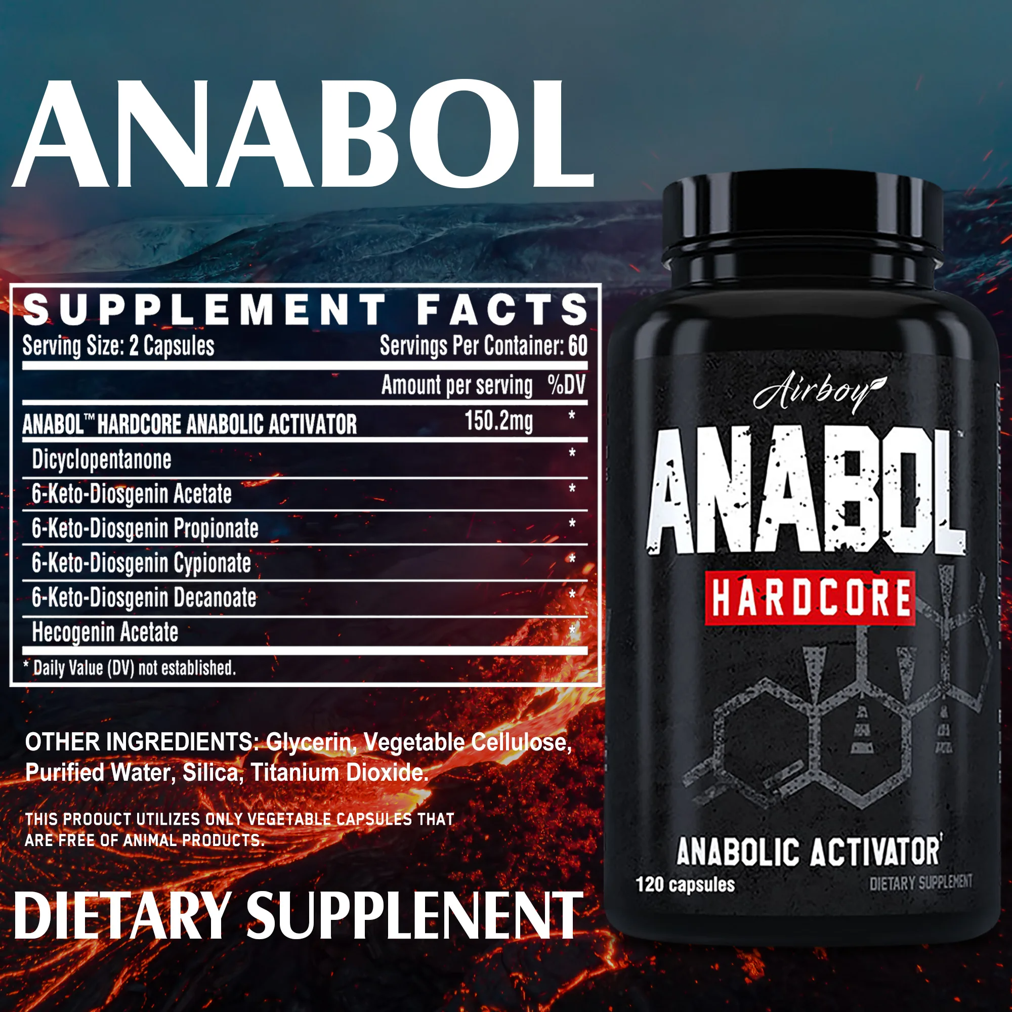Anabol Hardcore Muscle Builder – 120 Capsules