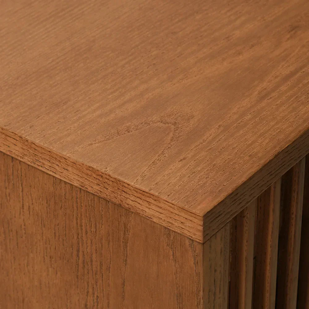 Astrid 70" MCM Slatted Media Console