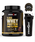 1 STRONGEST Whey Protein 960 Gr 32 Servings Chocolate Flavored 100% Protein Powder
