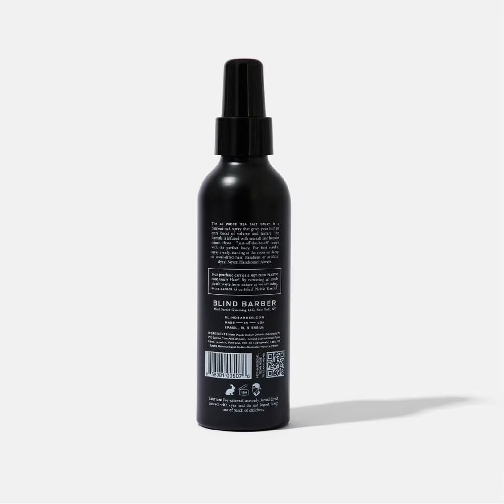 BLIND BARBER 40 Proof Sea Salt Protein Rich Hair Spray (Gives Extra Boost Volume & Textured hold with Matte Finish) 180ml
