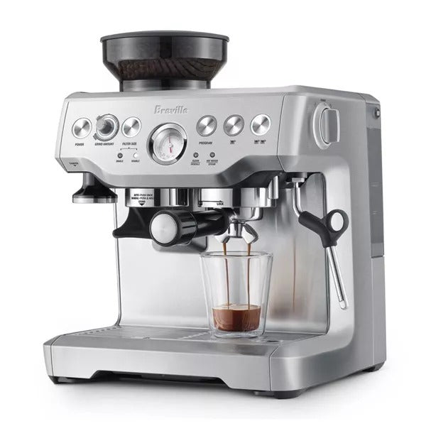 Breville Stainless Steel Barista Express Espresso Machine Light Silver